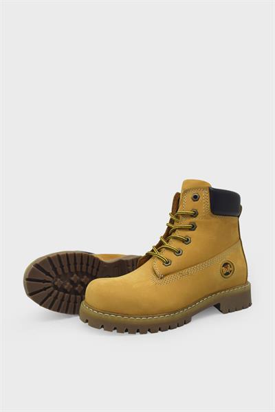 Bulldozer Unisex Cat Stil Deri Bot Nubuk Sarı BUL-240202