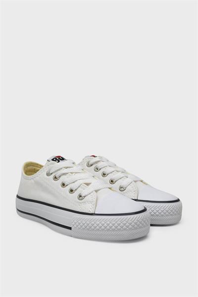 Bulldozer Unisex Çocuk Kısa Converse Spor Ayakkabı Beyaz BUL-231902