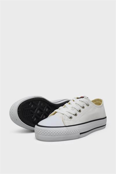 Bulldozer Unisex Çocuk Kısa Converse Spor Ayakkabı Beyaz BUL-231902