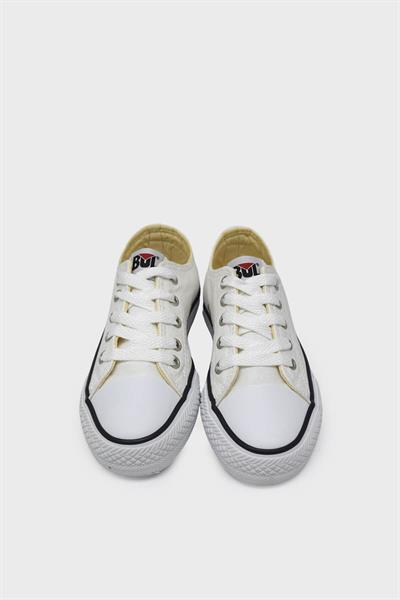 Bulldozer Unisex Çocuk Kısa Converse Spor Ayakkabı Beyaz BUL-231902