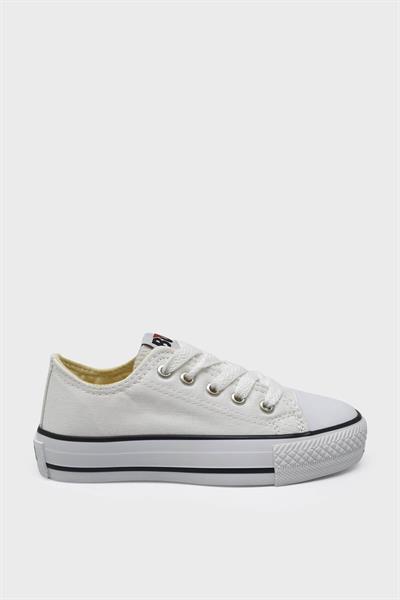Bulldozer Unisex Çocuk Kısa Converse Spor Ayakkabı Beyaz BUL-231902