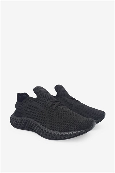 Bulldozer Unisex Triko Sneakers Spor Ayakkabı Siyah BUL-231404