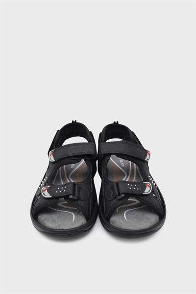 Castle Black Erkek Cırtlı Spor Sandalet Nubuk Siyah CB-K6