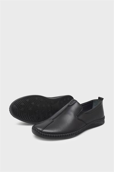 Castle Black Erkek Comfort Deri Ayakkabı Siyah CB71101
