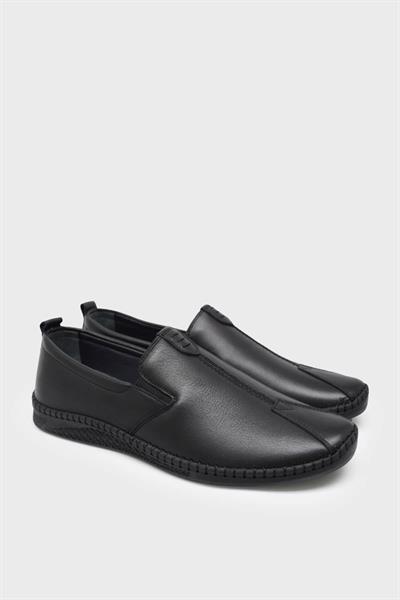 Castle Black Erkek Comfort Deri Ayakkabı Siyah CB71101