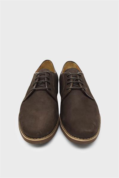 Castle Black Erkek Klasik Deri Ayakkabı Nubuk Kahve CB1554-1