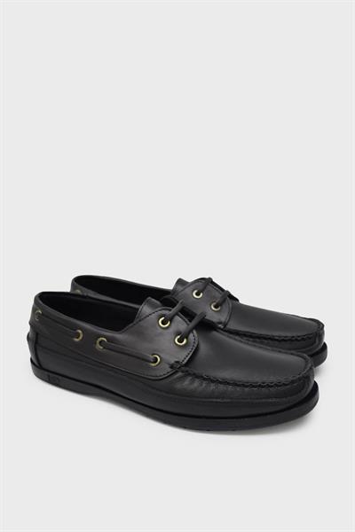 Castle Black Erkek Loafer Deri Ayakkabı Siyah CB10101