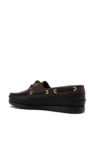 Castle Black Erkek Loafer Deri Ayakkabı Siyah Kahve CB10101