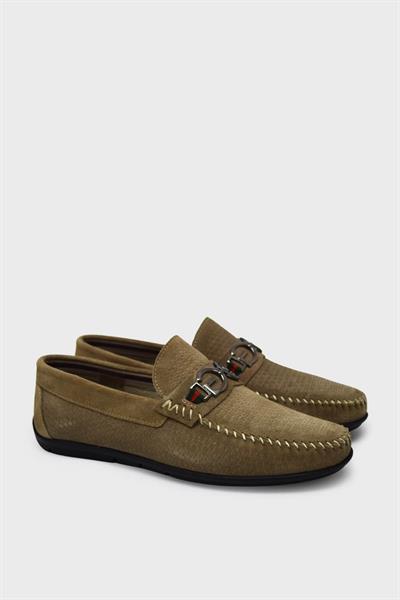Castle Black Erkek Yazlık Casual Ayakkabı Süet Kum CB42723