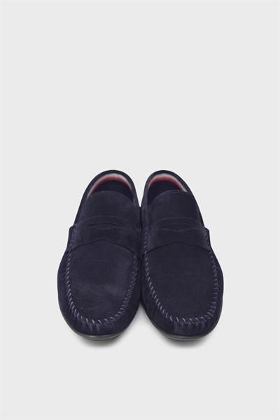 Castle Black Erkek Yazlık Casual Deri Ayakkabı Süet Lacivert CB42730