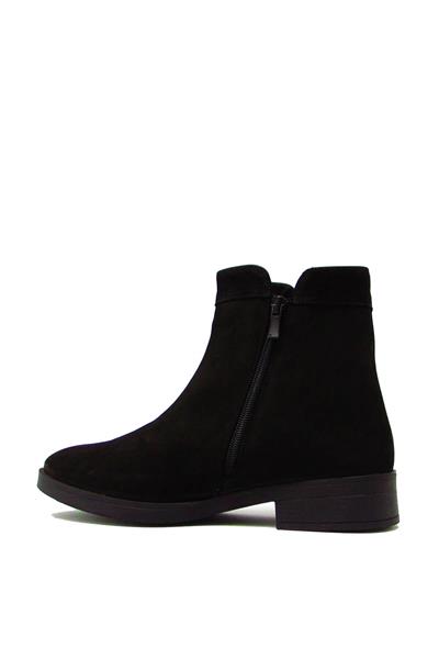 Castle Black Kadın Casual Deri Bot Nubuk Siyah CB21893-1