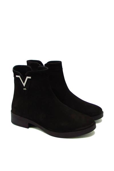 Castle Black Kadın Casual Deri Bot Nubuk Siyah CB21893-1