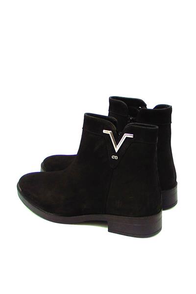 Castle Black Kadın Casual Deri Bot Nubuk Siyah CB21893-1