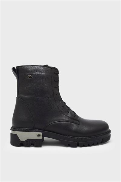 Castle Black Kadın Casual Deri Bot Siyah CB92537-1