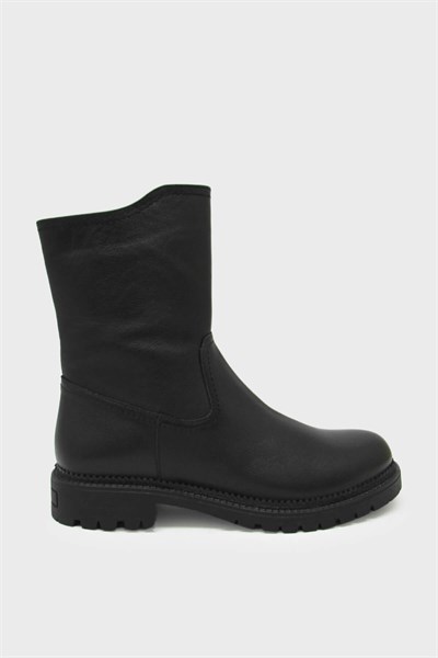 Castle Black Kadın Casual Deri Bot Siyah CB52681