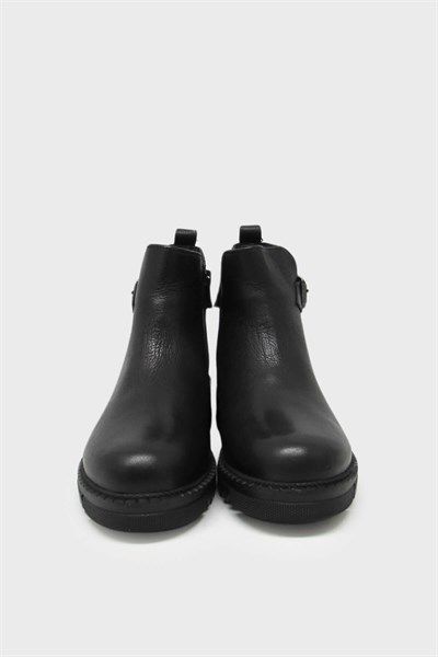 Castle Black Kadın Casual Deri Bot Siyah CB92538