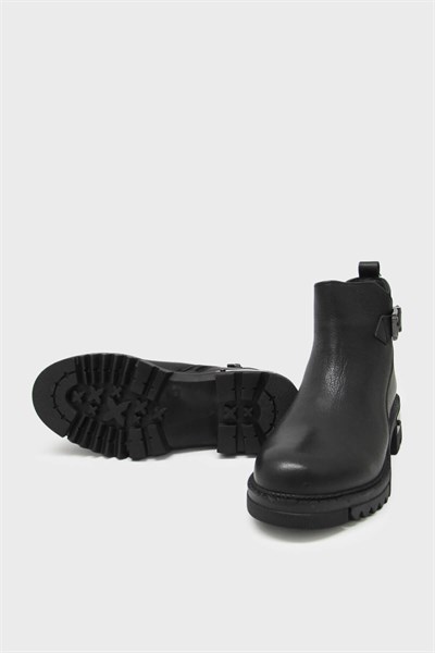 Castle Black Kadın Casual Deri Bot Siyah CB92538