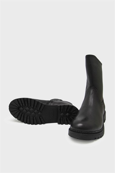 Castle Black Kadın Casual Deri Bot Siyah CB52681