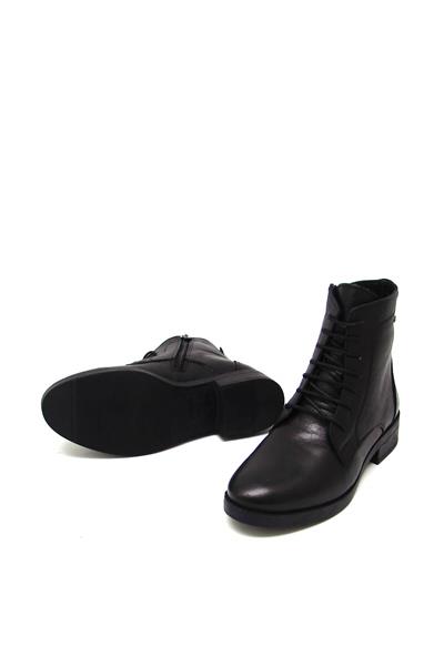 Castle Black Kadın Casual Deri Bot Siyah CB21898-1