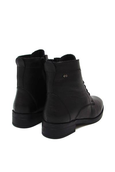 Castle Black Kadın Casual Deri Bot Siyah CB21898-1
