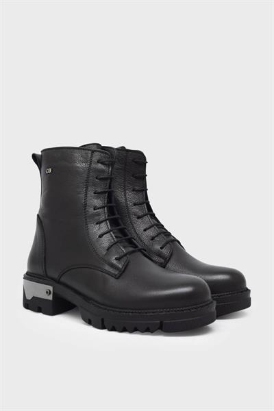 Castle Black Kadın Casual Deri Bot Siyah CB92537-1