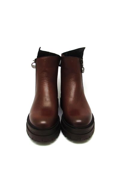 Castle Black Kadın Casual Deri Bot Taba CB26255