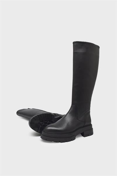 Castle Black Kadın Casual Deri Çizme Siyah CB25900-1