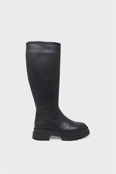 Castle Black Kadın Casual Deri Çizme Siyah CB25900-1