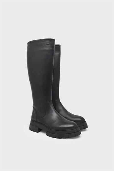 Castle Black Kadın Casual Deri Çizme Siyah CB25900-1