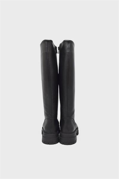 Castle Black Kadın Casual Deri Çizme Siyah CB25900-1
