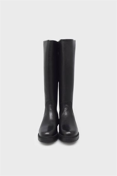 Castle Black Kadın Casual Deri Çizme Siyah CB25900-1