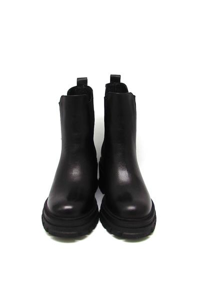 Castle Black Kadın Casual Yüksek Taban Deri Bot Siyah CB52672-1