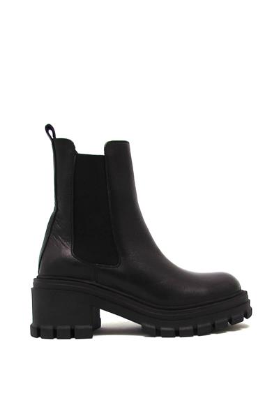 Castle Black Kadın Casual Yüksek Taban Deri Bot Siyah CB52672-1