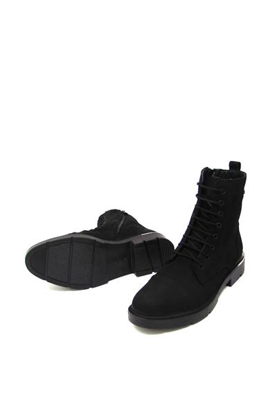 Castle Black Kadın Deri Bot Nubuk Siyah CB82422