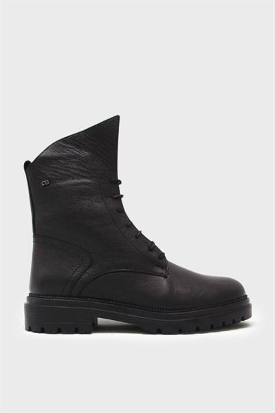 Castle Black Kadın Deri Postal Siyah CB3753-1