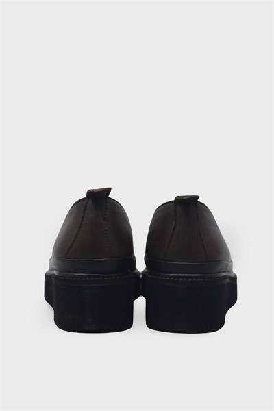 Castle Black Kadın Günlük Deri Ayakkabı Kahve CB24602