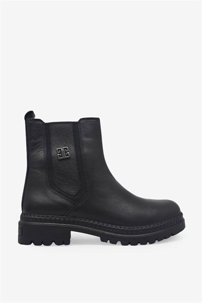 Castle Black Kadın Günlük Deri Bot Siyah CB78722