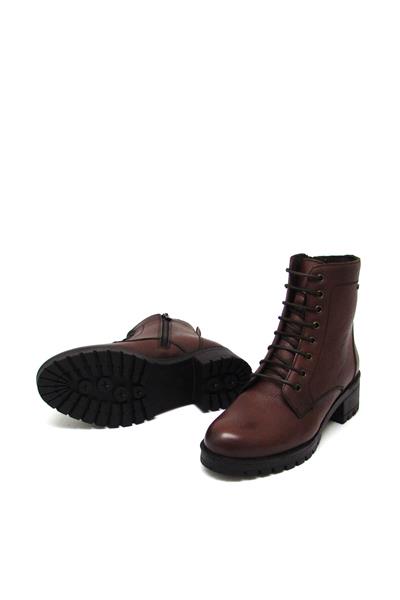 Castle Black Kadın Kısa Postal Bot Taba CB2680