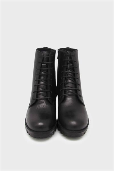 Castle Black Kadın Postal Deri Bot Siyah CB2680