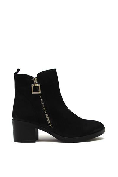 Castle Black Kadın Topuklu Deri Bot Kahve CB92163