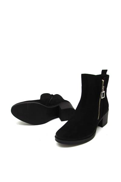Castle Black Kadın Topuklu Deri Bot Kahve CB92163