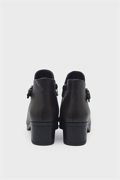 Castle Black Kadın Topuklu Deri Bot Kahve CB87506