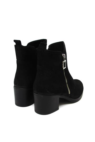 Castle Black Kadın Topuklu Deri Bot Kahve CB92163