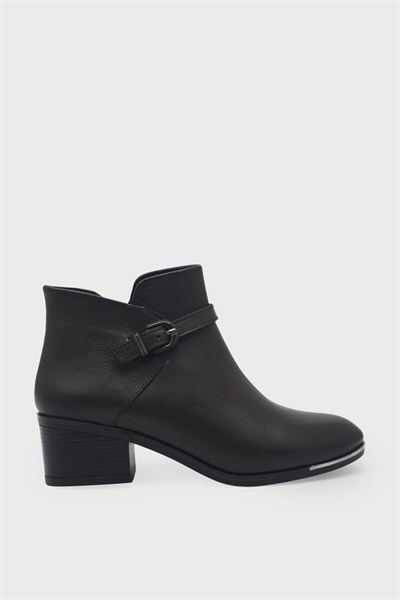 Castle Black Kadın Topuklu Deri Bot Kahve CB87506