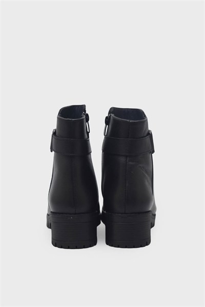 Castle Black Kadın Topuklu Deri Bot Siyah CB2685