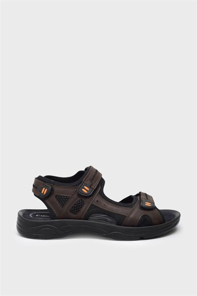 Castle Black Unisex Cırtlı Spor Sandalet Kahve CB-K3