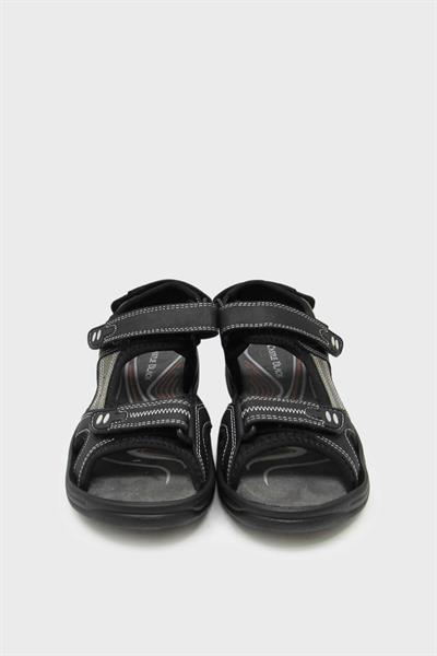 Castle Black Unisex Cırtlı Spor Sandalet Siyah CB-K3