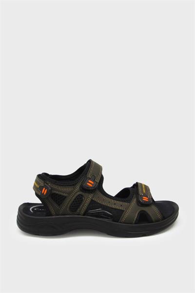 Castle Black Unisex Cırtlı Spor Sandalet Haki CB-K3