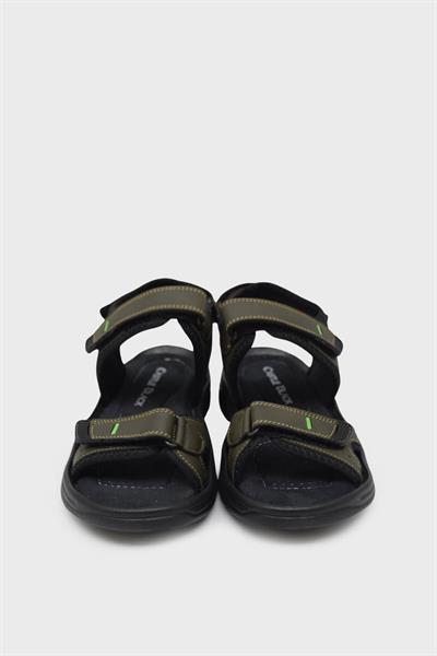 Castle Black Unisex Çocuk Cırtlı Spor Sandalet Haki CB-K5 