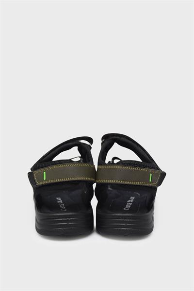 Castle Black Unisex Çocuk Cırtlı Spor Sandalet Haki CB-K5 